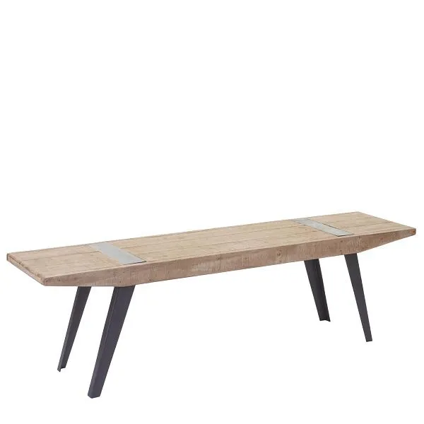 Panca Mendler HWC-A15b panca per sala da pranzo massello rustico legno di abete 160 cm 61762
