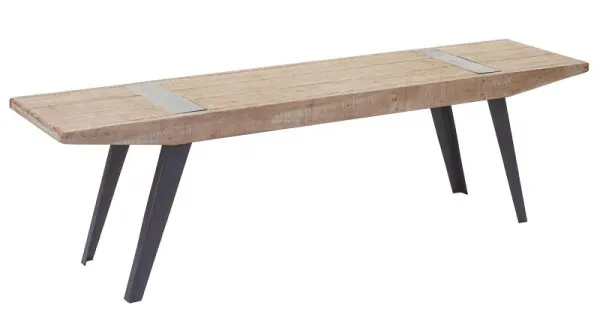 Panca Mendler HWC-A15b panca per sala da pranzo massello rustico legno di abete 160 cm 61762