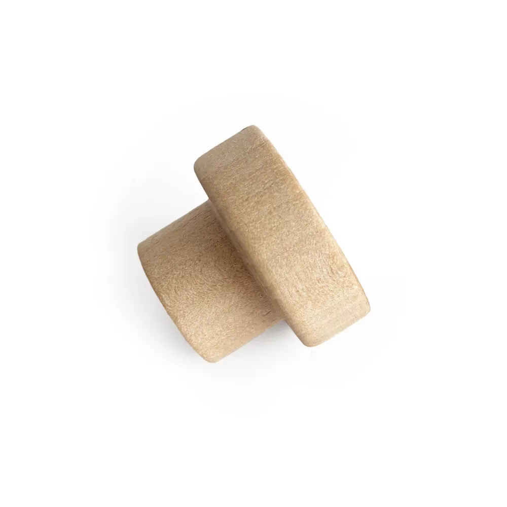 Pomo de puerta de madera con diseño de cuadros vichy en relieve (varios colores disponibles)