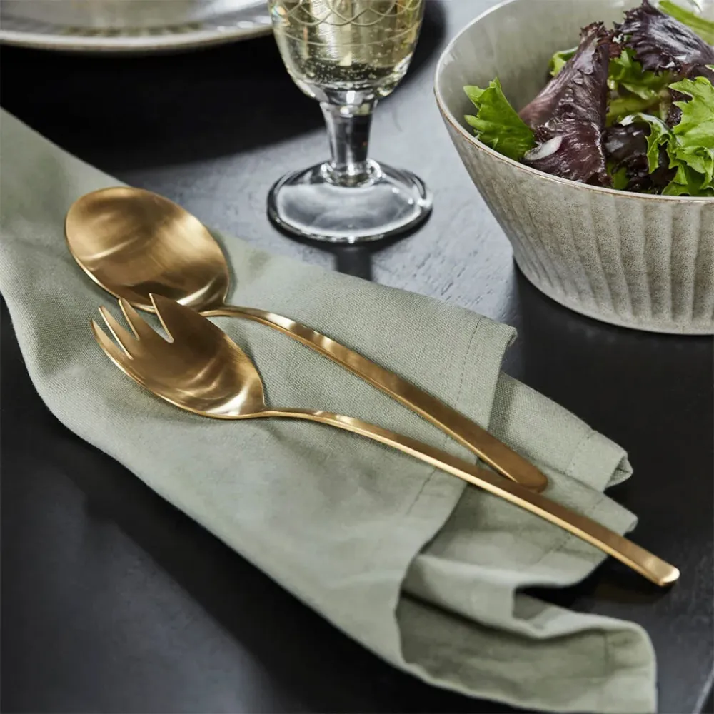 Posate per insalata Golden House Doctor