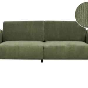 3 Seater Corduroy Sofa Green ASKIM