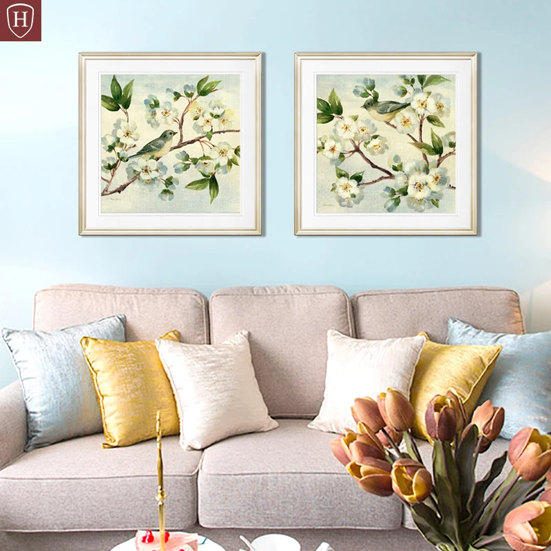 Set di Bicchieri Quadro su tela per sala da pranzo, colore pastello, varie dimensioni