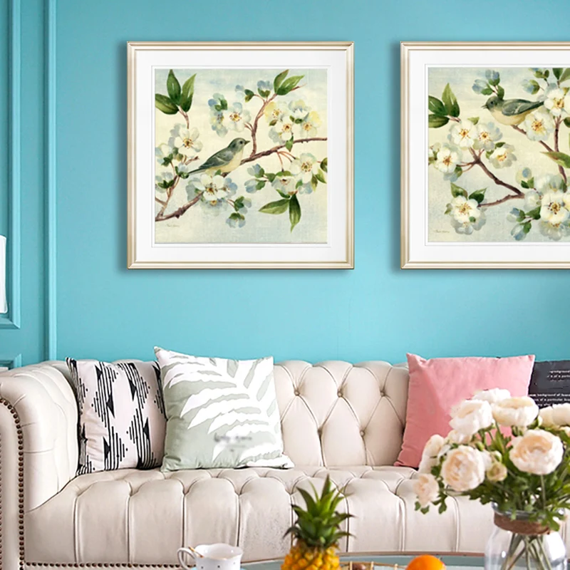 Set di Bicchieri Quadro su tela per sala da pranzo, colore pastello, varie dimensioni