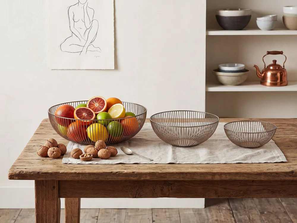 Set 3 Decorative Bowls Gold GARUT