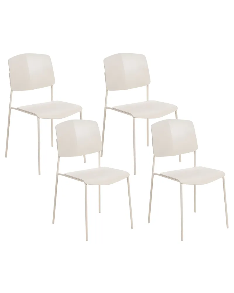 Set 4 Dining Chairs Camoscio ASTORIA