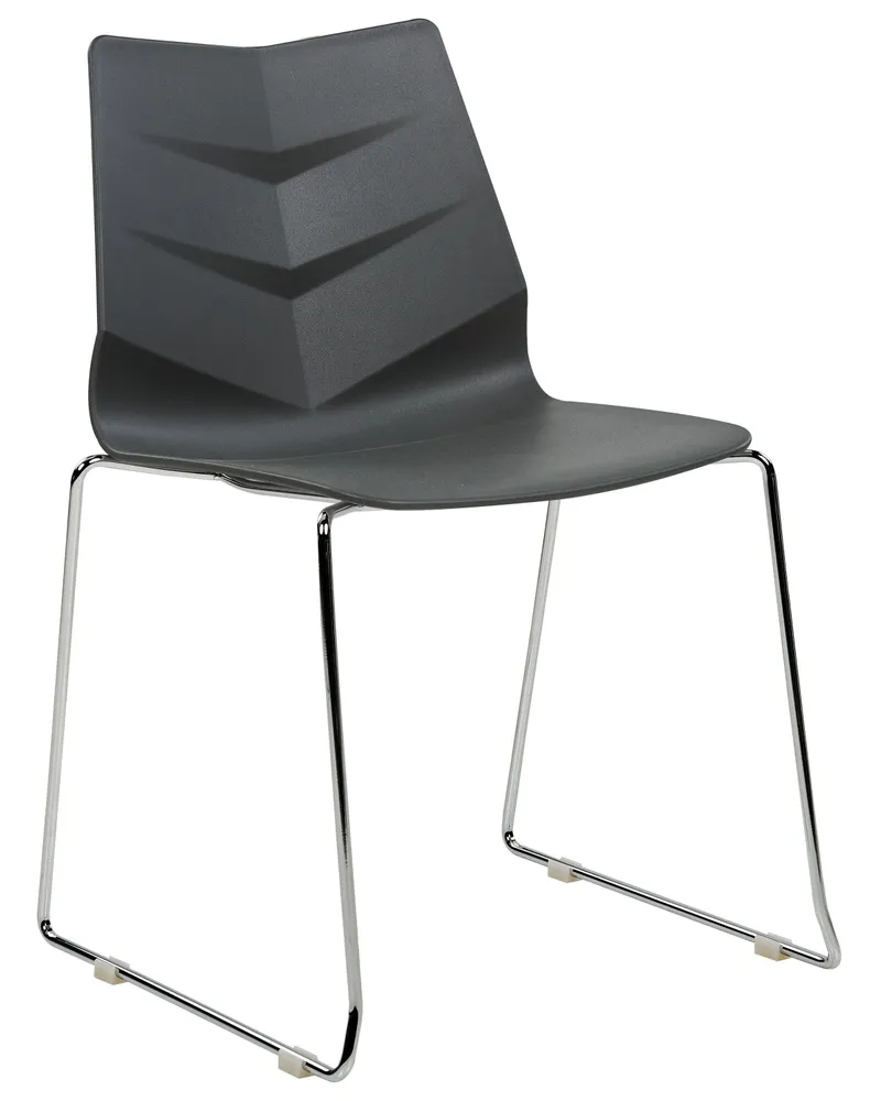 Set 4 Dining Chairs Dark Grey HARTLEY