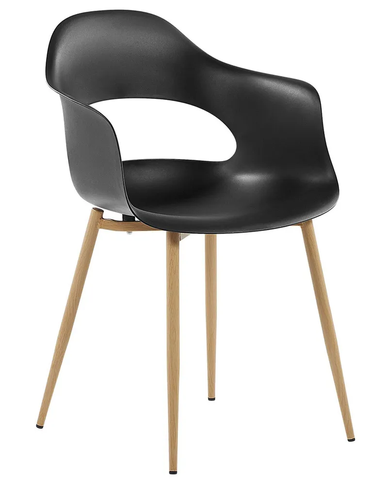 Set 2 Dining Chairs Nero puro UTICA