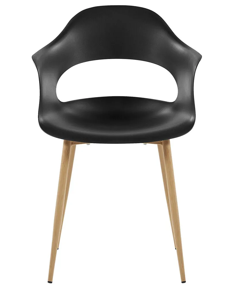 Set 2 Dining Chairs Nero puro UTICA