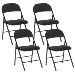 Set 4 Folding Chairs Nero notte SPARKS