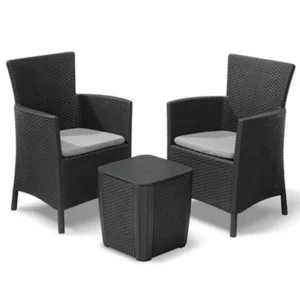 Set da giardino antracite IOWA BALCONY KETER
