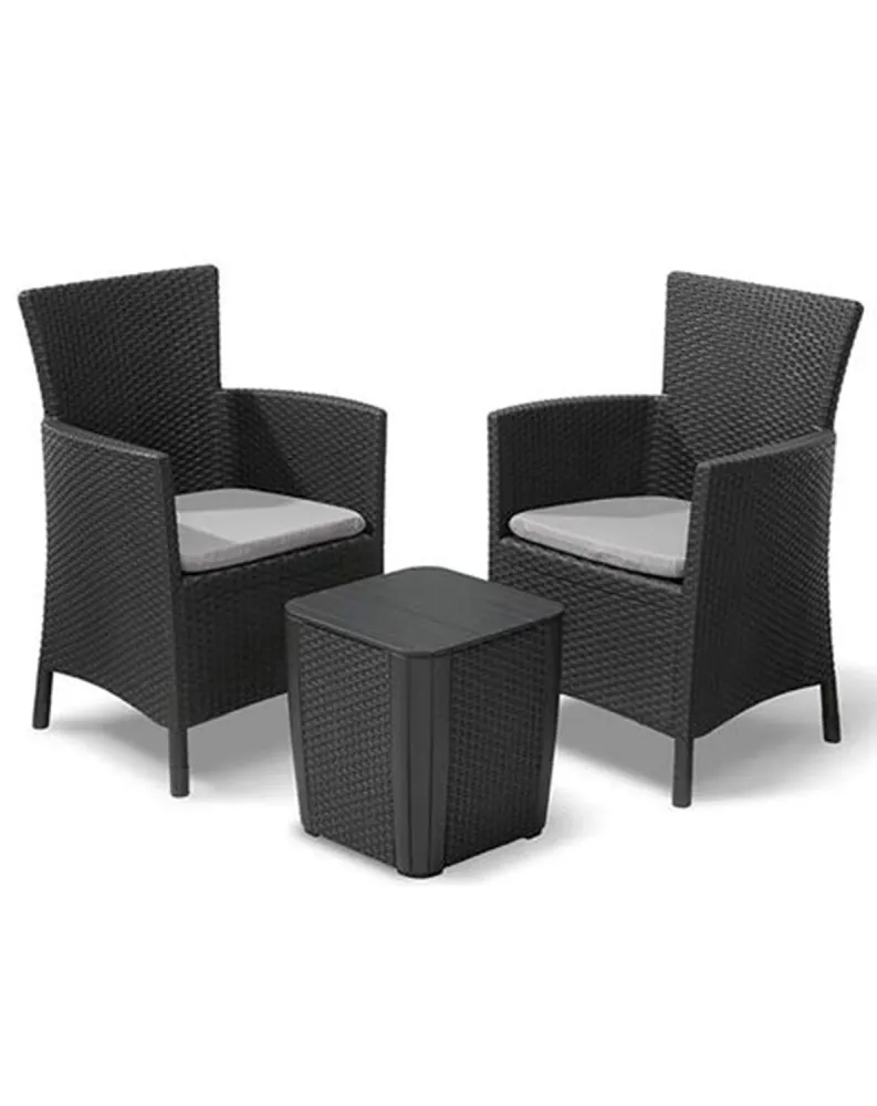 Set da giardino antracite IOWA BALCONY KETER
