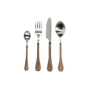 Set di 16 posate legno limpido Rémy Pomax - 15cm