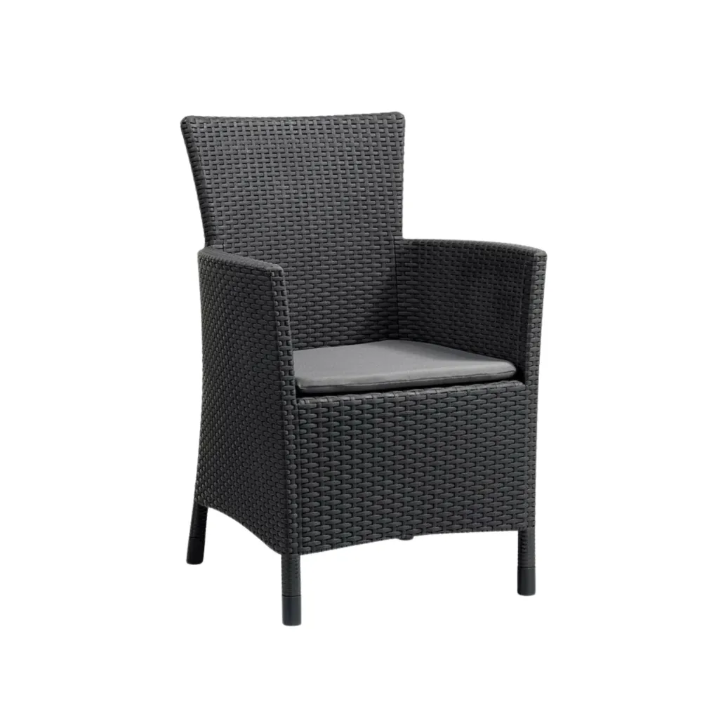 Set salottino "Amadeo" da giardino con 2 poltrone e 1 tavolino