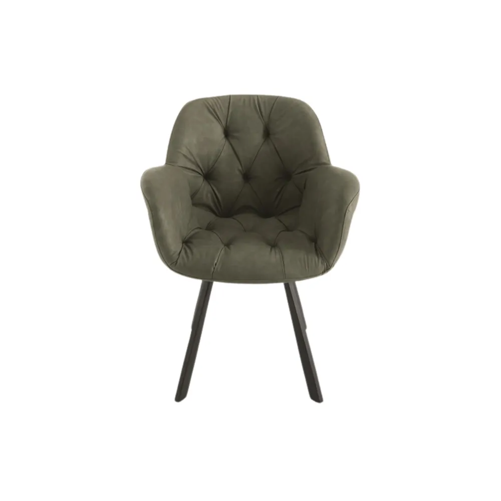 Set di sedie imbottite ecopelle morbido touch "Town" moderne da soggiorno cm 66x65 85h