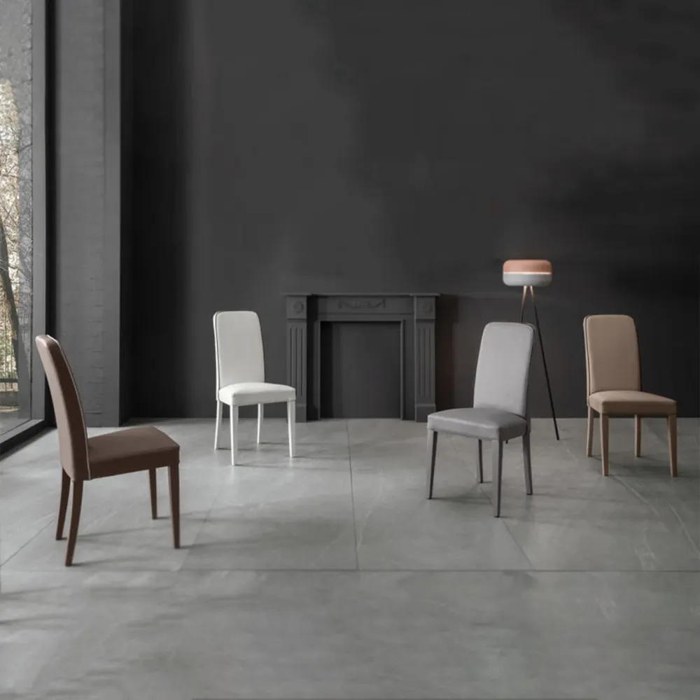 Set di sedie imbottite da soggiorno "Gardenia" moderne similpelle cm 46x59 99h