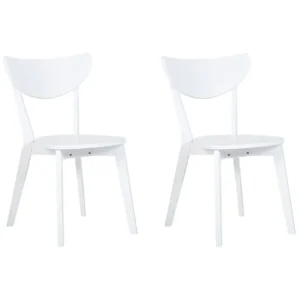 Set di 2 sedie legno bianco ROXBY