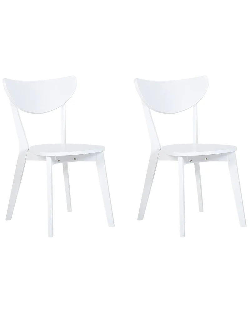 Set di 2 sedie legno bianco ROXBY