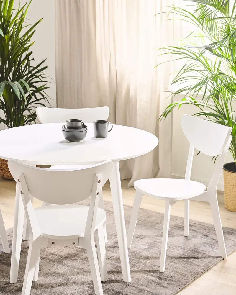 Set di 2 sedie legno bianco ROXBY
