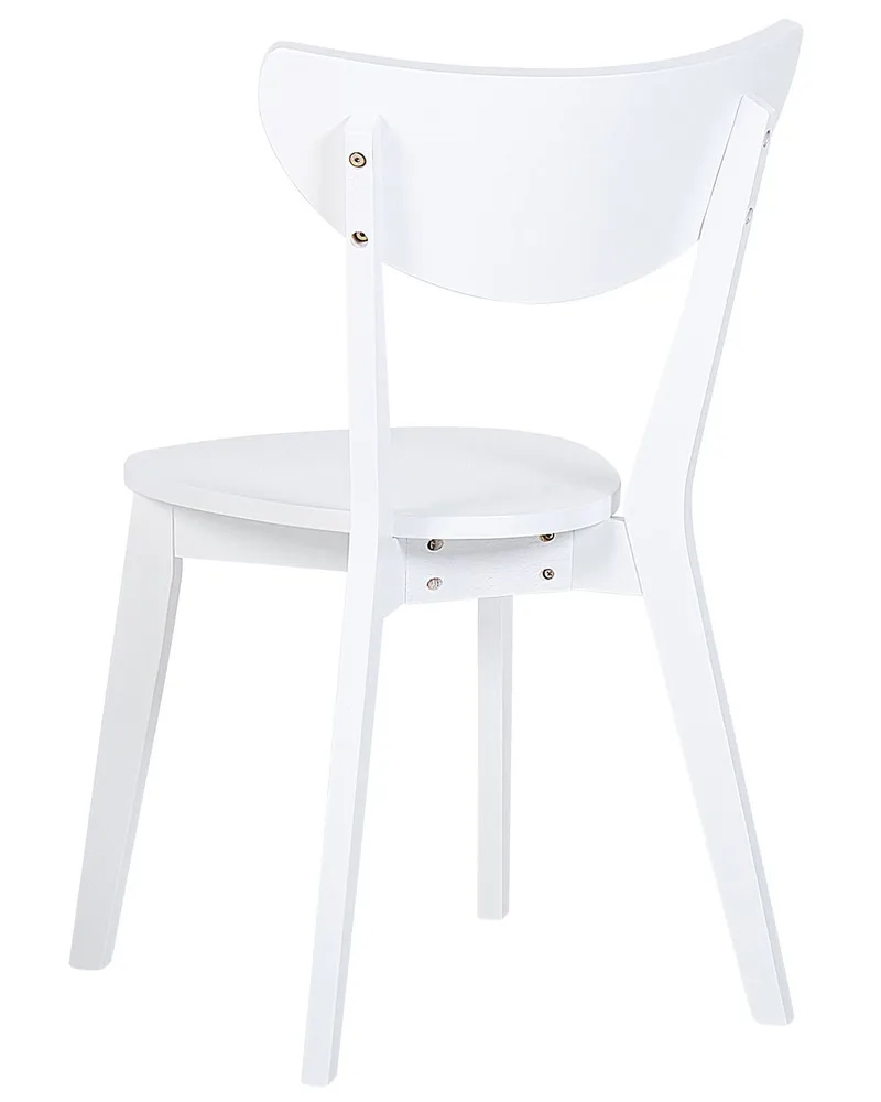 Set di 2 sedie legno bianco ROXBY