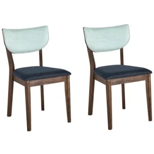 Set di 2 sedie legno blu MOKA