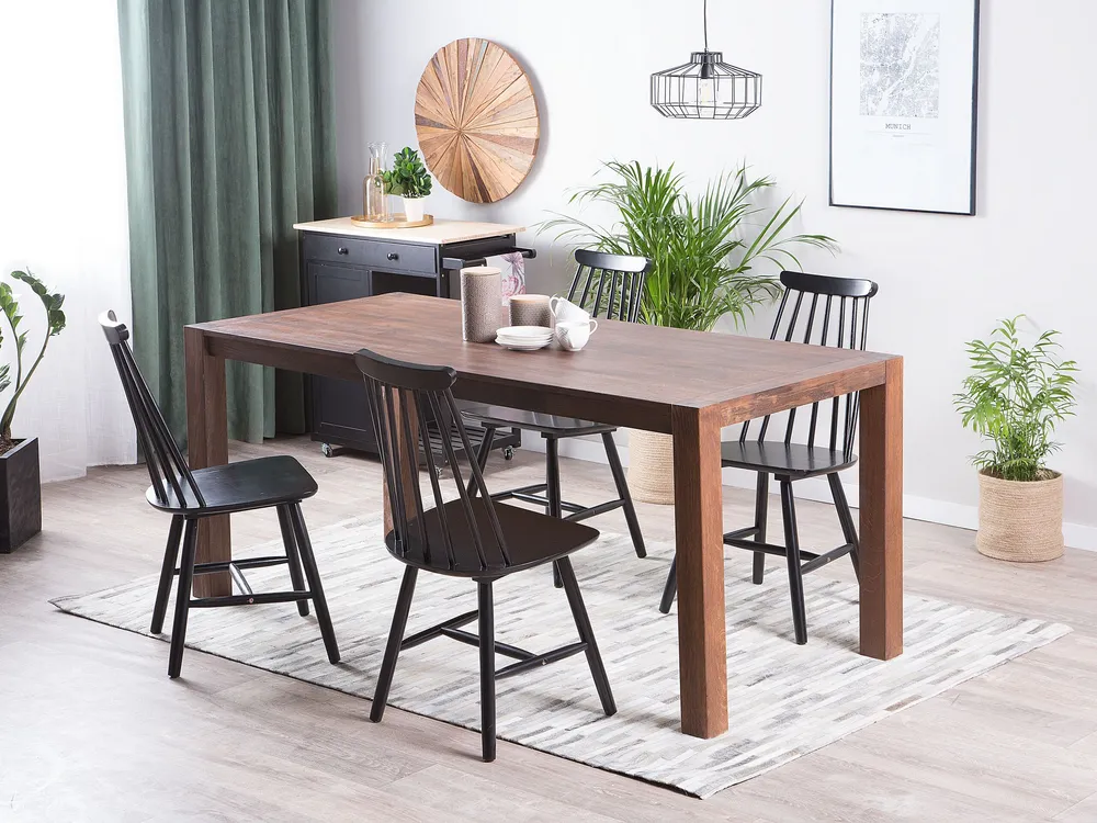 Set di 2 sedie plastica nero VENTNOR
