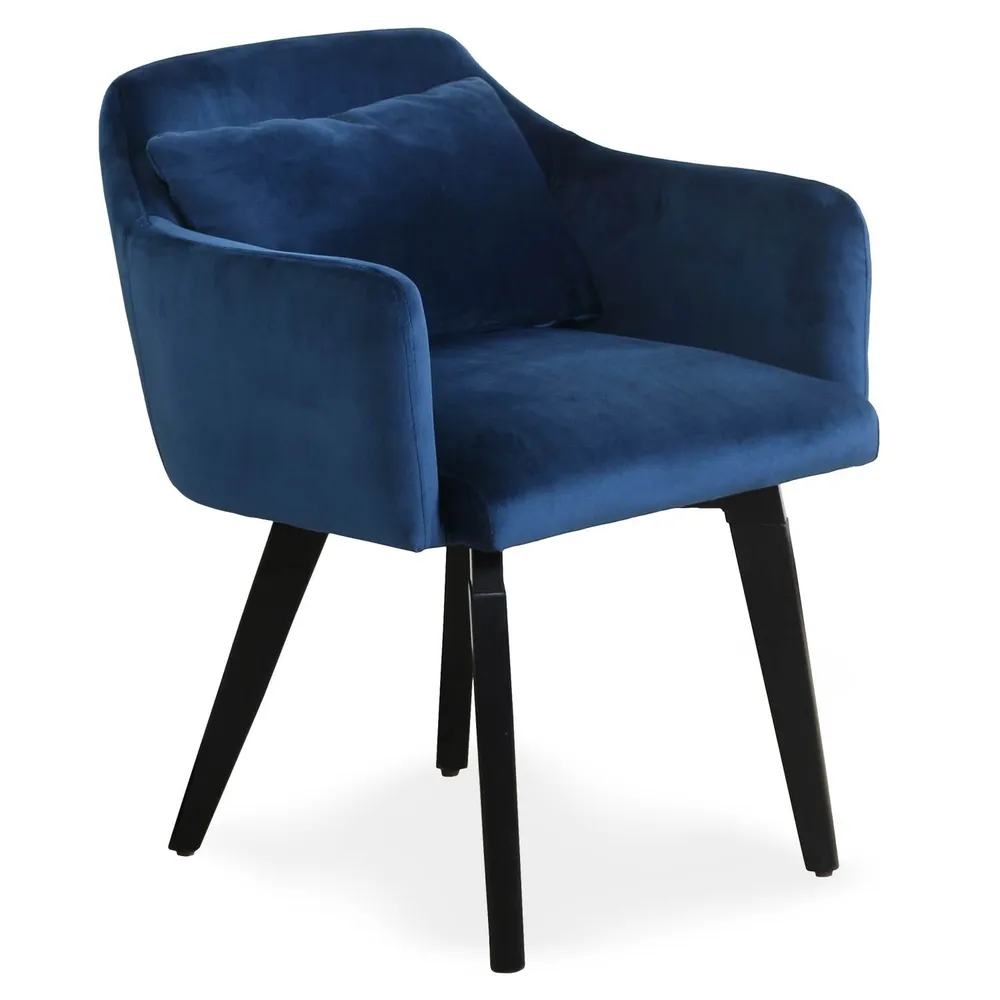 Set di 20 sedie / poltrone Gybson velluto blu