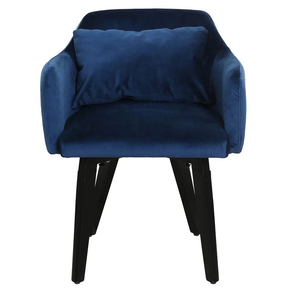 Set di 20 sedie / poltrone Gybson velluto blu