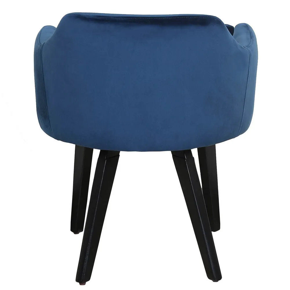 Set di 20 sedie / poltrone Gybson velluto blu