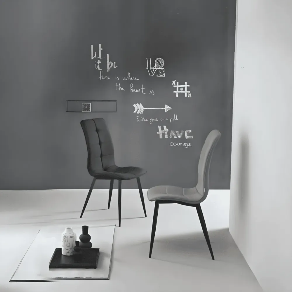 Set di sedie da pranzo "Arper" tessuto con base metallo cm 43x58 96h