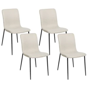 Set di 4 sedie da pranzo beige palese GLENDIVE