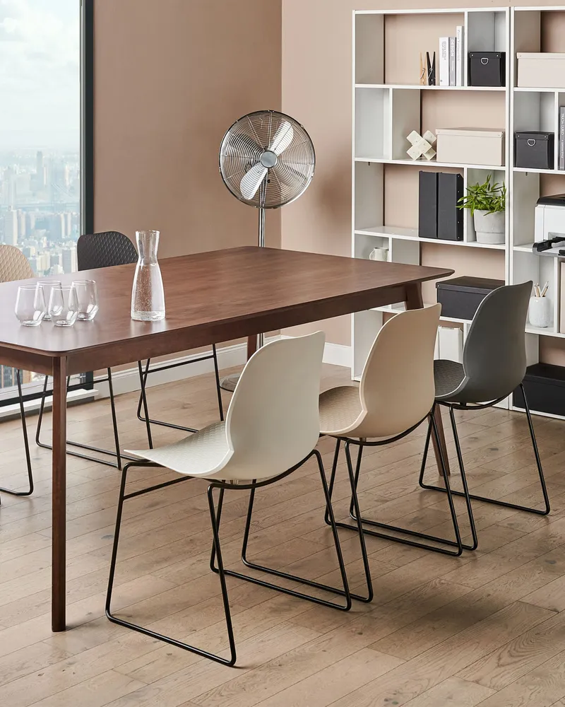 Set di 4 sedie da pranzo crema PANORA