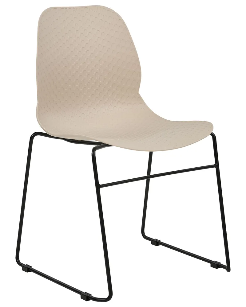 Set di 4 sedie da pranzo crema PANORA