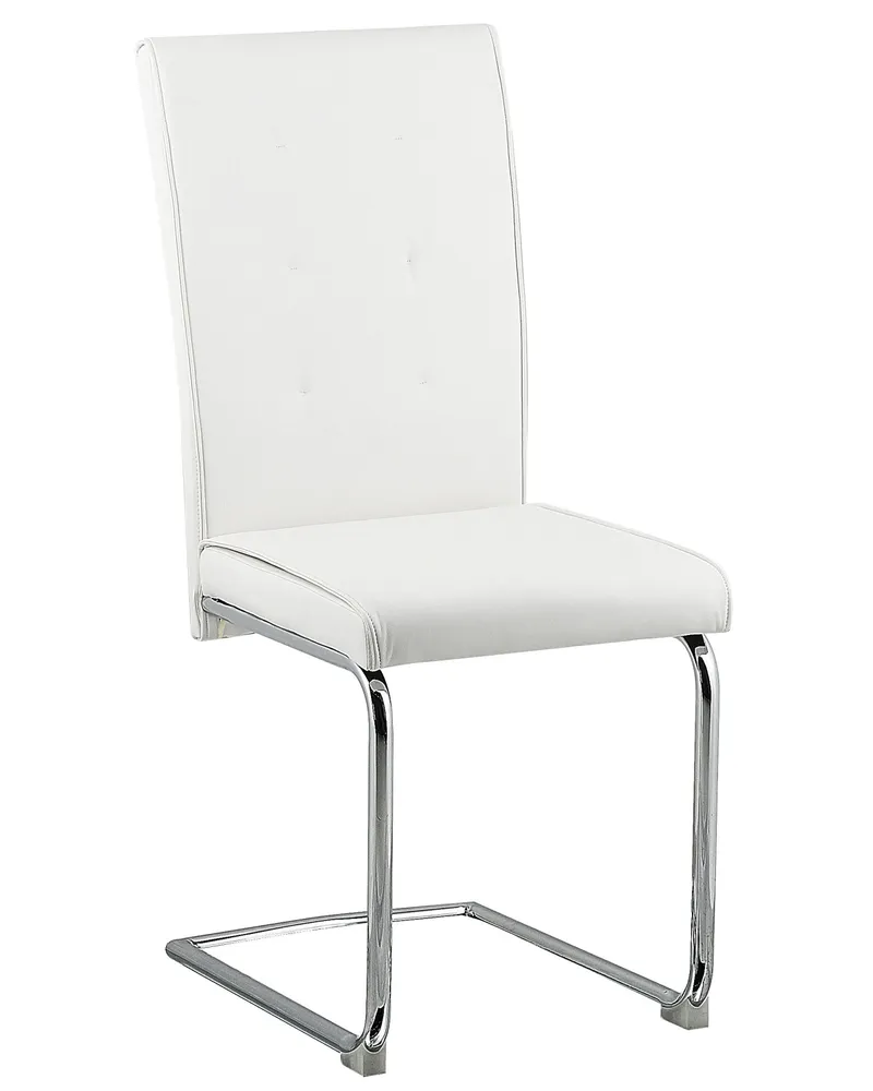 Set di 2 sedie da pranzo ecopelle camoscio ROVARD