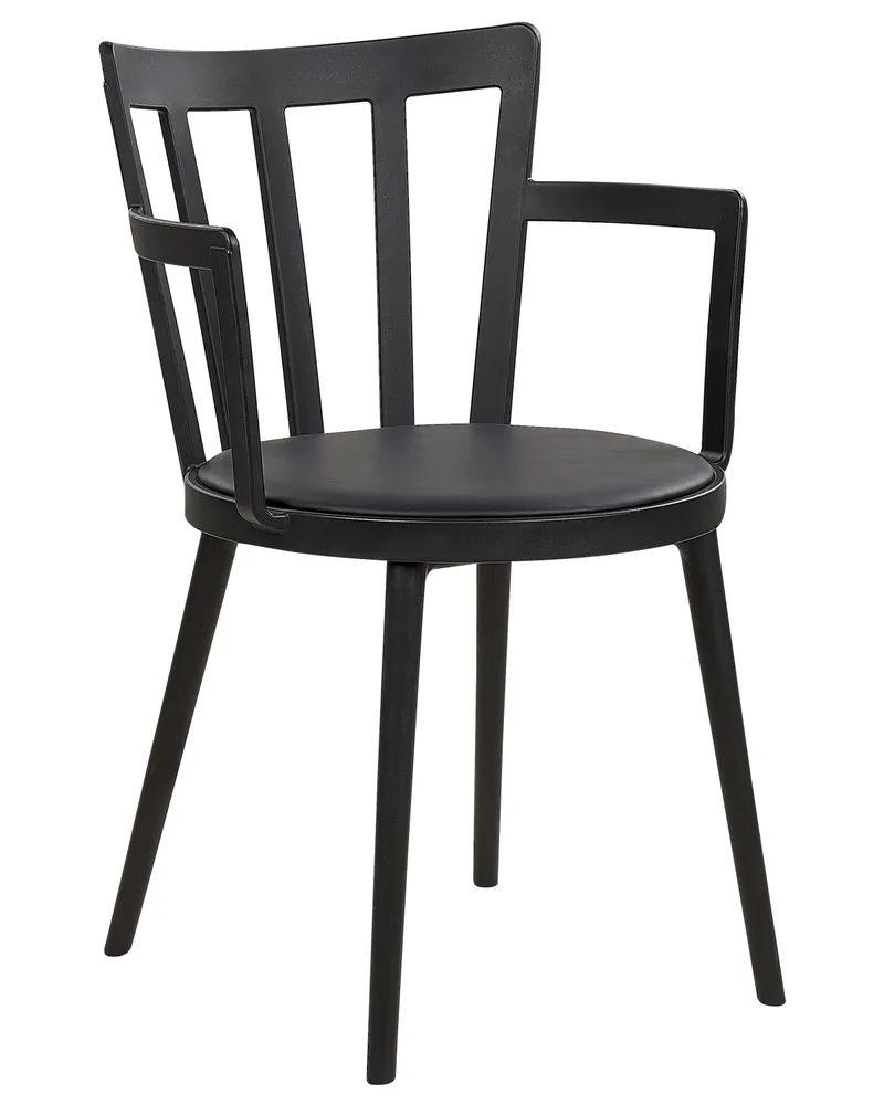 Set di 4 sedie da pranzo nero MORILL