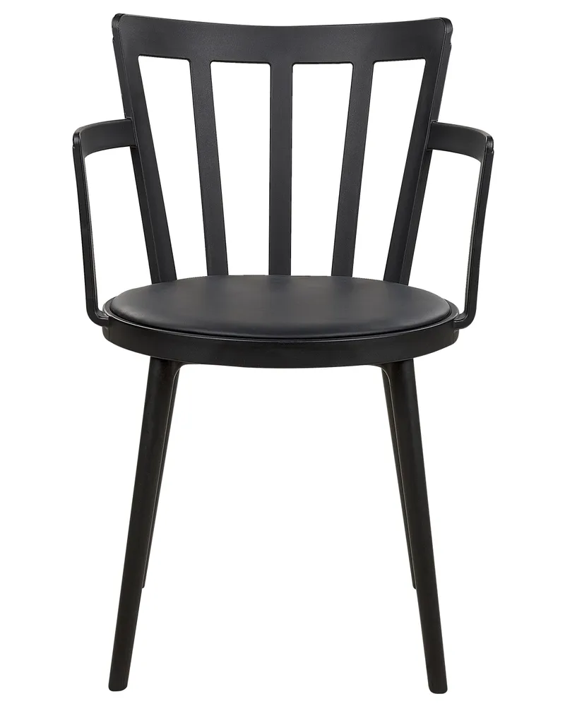 Set di 4 sedie da pranzo nero MORILL