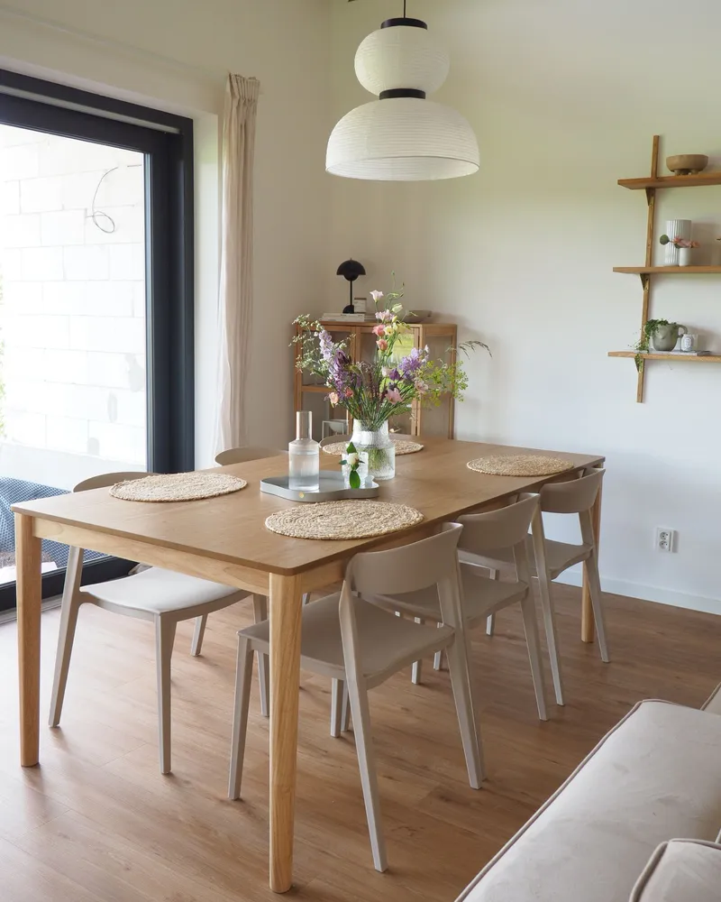 Set di 2 sedie da pranzo panna SOMERS