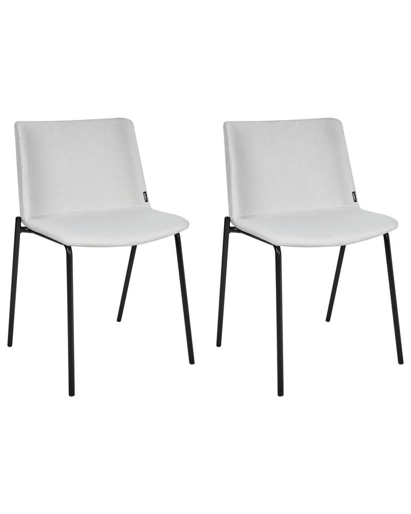 Set di 2 sedie da pranzo tessuto grigio distinto ESBON