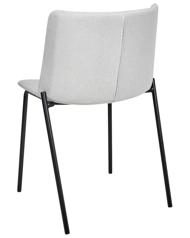 Set di 2 sedie da pranzo tessuto grigio distinto ESBON