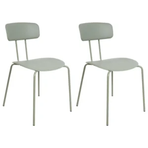 Set di 2 sedie da pranzo verde distinto SIBLEY