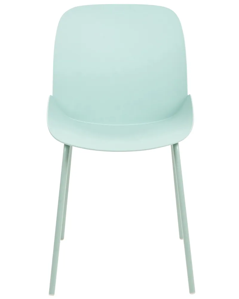 Set di 2 sedie da pranzo verde menta MILACA