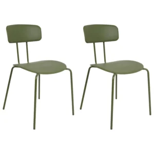 Set di 2 sedie da pranzo verde SIBLEY