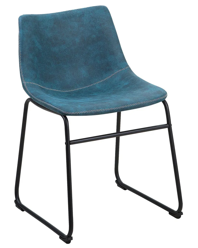Set di 2 sedie tessuto azzurro BATAVIA