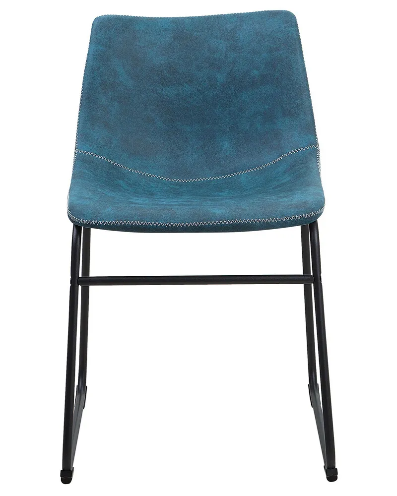 Set di 2 sedie tessuto azzurro BATAVIA