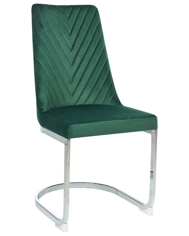Set di 2 sedie velluto verde ALTOONA