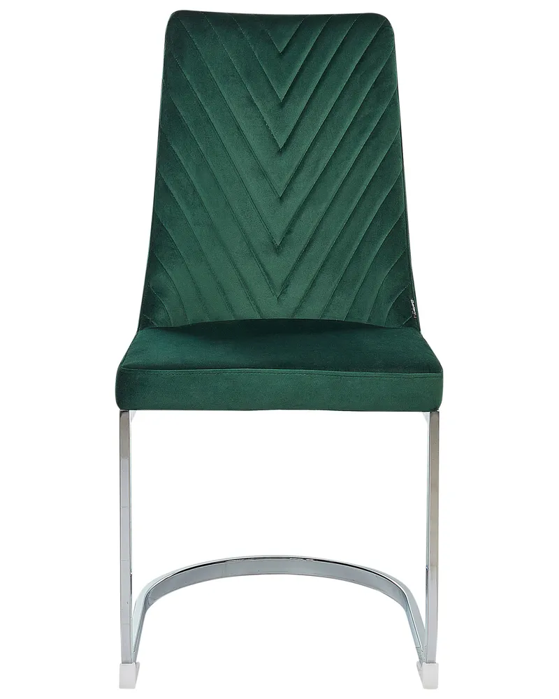 Set di 2 sedie velluto verde ALTOONA