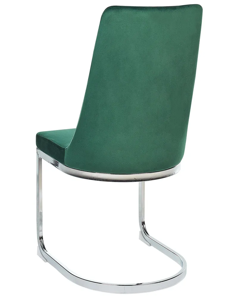 Set di 2 sedie velluto verde ALTOONA