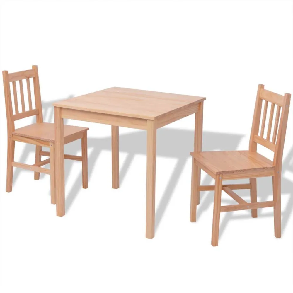 Set Tre Pezzi da Pranzo Legno di Pino