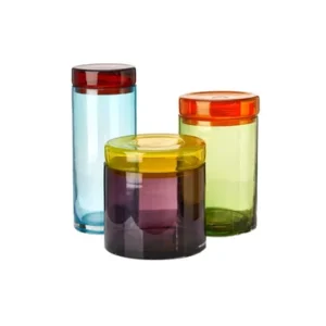 Set di 3 vasetti di vetro multicolore Cappellini Pols Potten - 20cm