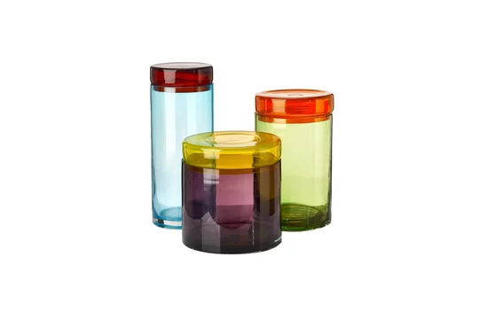 Set di 3 vasetti di vetro multicolore Cappellini Pols Potten - 20cm