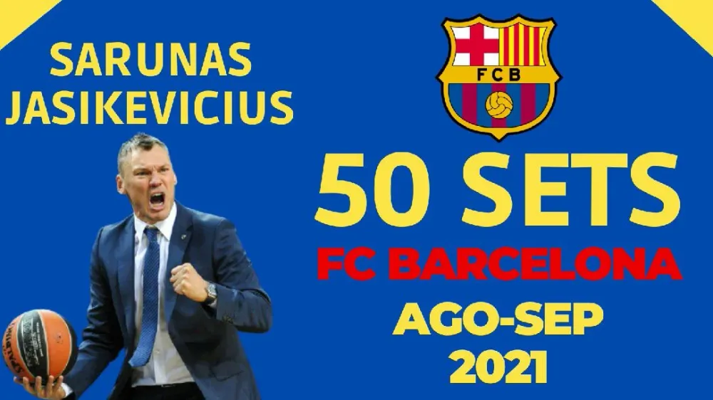 50 sets SARUNAS JASIKEVICIUS FC Barcelona (Start 2021/2022)